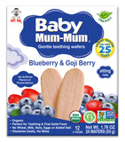 BABY MUM-MUM ORGANIC BLUEBERRY & GOJI RICE RUSKS - 1 BOX