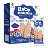 BABY MUM-MUM ORGANIC BLUEBERRY & GOJI RICE RUSKS - 1 BOX
