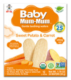 BABY MUM-MUM ORGANIC SWEET POTATO & CARROT RICE RUSKS - 1 BOX