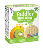 TODDLER MUM-MUM ORGANIC MANGO & KIWI RICE BISCUITS - 1 BOX