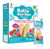 BABY MUM-MUM ORGANIC SUPER BERRIES RICE RUSKS - 1 BOX
