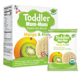 TODDLER MUM-MUM ORGANIC MANGO & KIWI RICE BISCUITS - 1 BOX