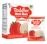 TODDLER MUM-MUM ORGANIC STRAWBERRY RICE BISCUITS - 1 BOX