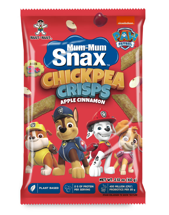 MUM-MUM SNAX PAW PATROL CHICKPEA CRISPS APPLE CINNAMON