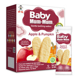 BABY MUM-MUM APPLE & PUMPKIN RICE RUSKS - 1 BOX