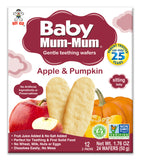 BABY MUM-MUM APPLE & PUMPKIN RICE RUSKS - 1 BOX